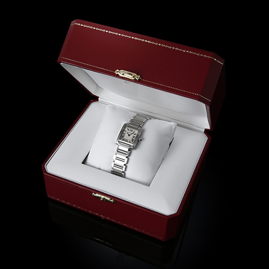 CARTIER(USED)탱크 프랑세스 스틸 스몰