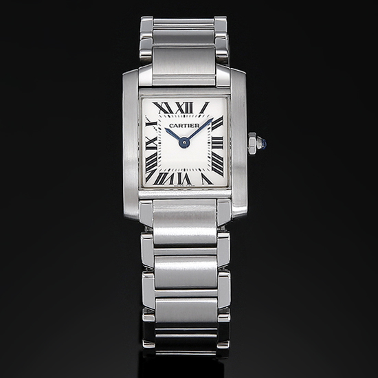 CARTIER(USED)탱크 프랑세스 스틸 스몰