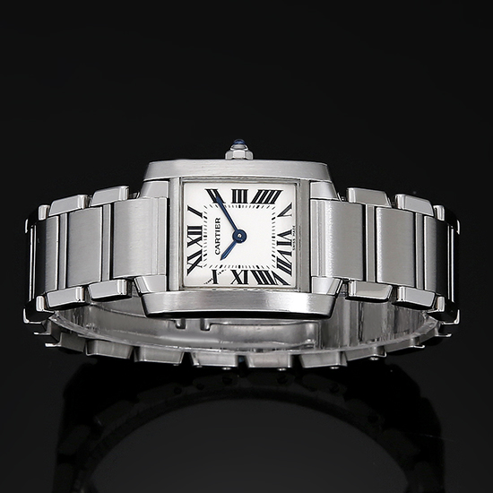 CARTIER(USED)탱크 프랑세스 스틸 스몰