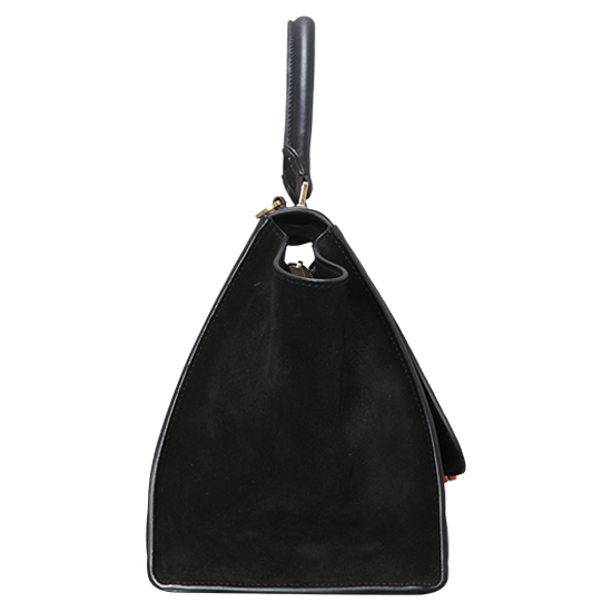 CELINE(USED)트라페제 블랙 엘리게이터 스킨 토트백