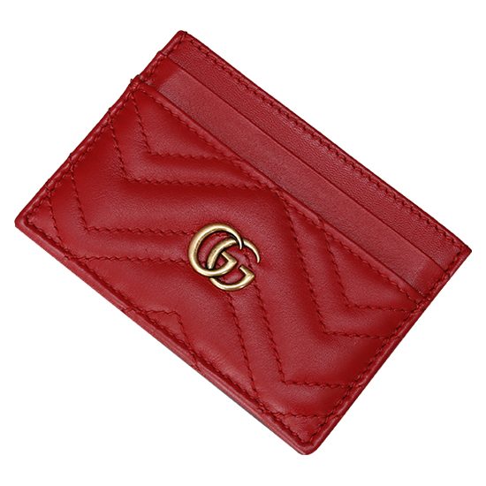 GUCCI(USED) 구찌 애니멀 레드 레더 반지갑