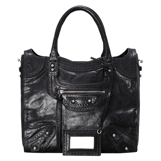 BALENCIAGA(USED)클래식 리바 블랙 토트백