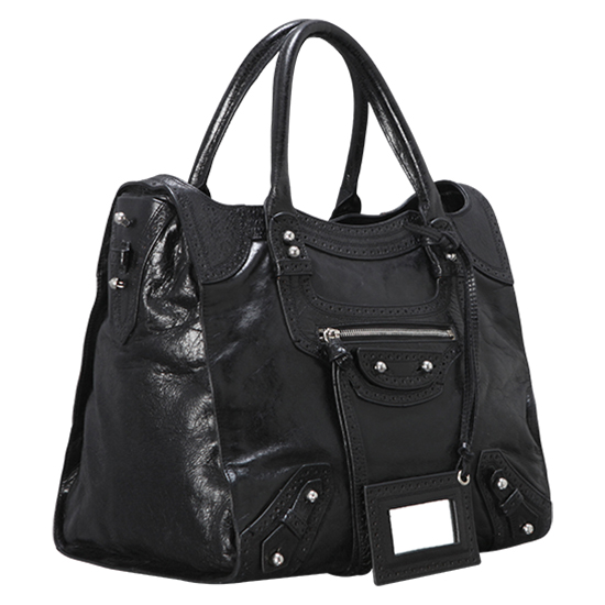 BALENCIAGA(USED)클래식 리바 블랙 토트백