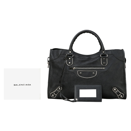 BALENCIAGA(USED)클래식 메탈 엣지 모터 시티백