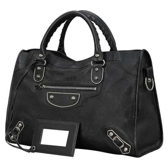 BALENCIAGA(USED)클래식 메탈 엣지 모터 시티백