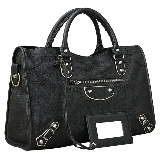 BALENCIAGA(USED)클래식 메탈 엣지 모터 시티백