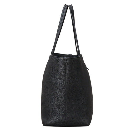 FERRAGAMO(USED)블랙 레더 쇼퍼