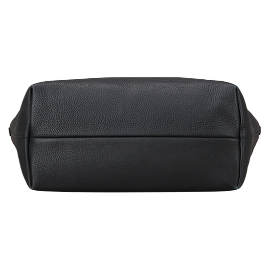 FERRAGAMO(USED)블랙 레더 쇼퍼