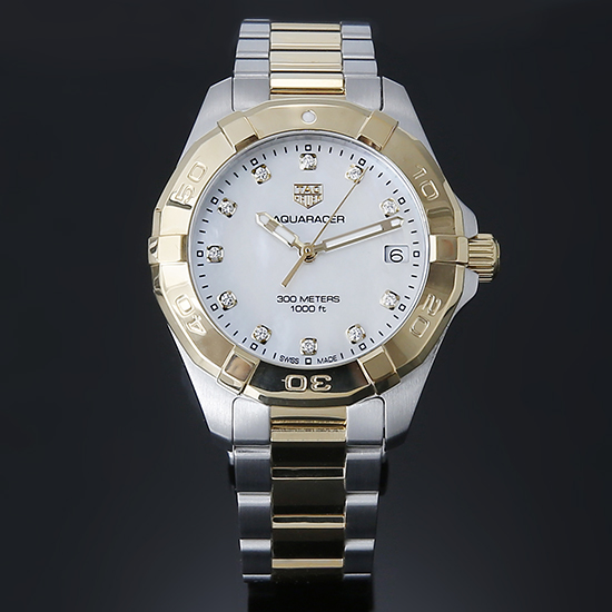 TAG Heuer(USED)아쿠아레이서 자개판 콤비 WBD1322