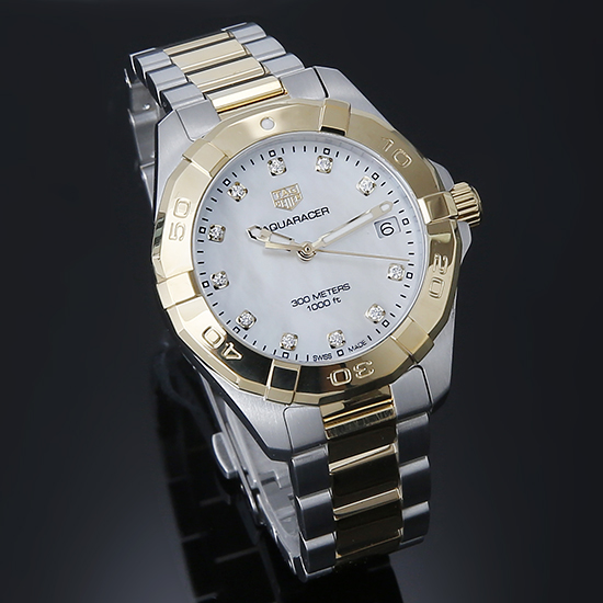 TAG Heuer(USED)아쿠아레이서 자개판 콤비 WBD1322