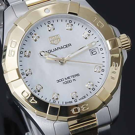 TAG Heuer(USED)아쿠아레이서 자개판 콤비 WBD1322
