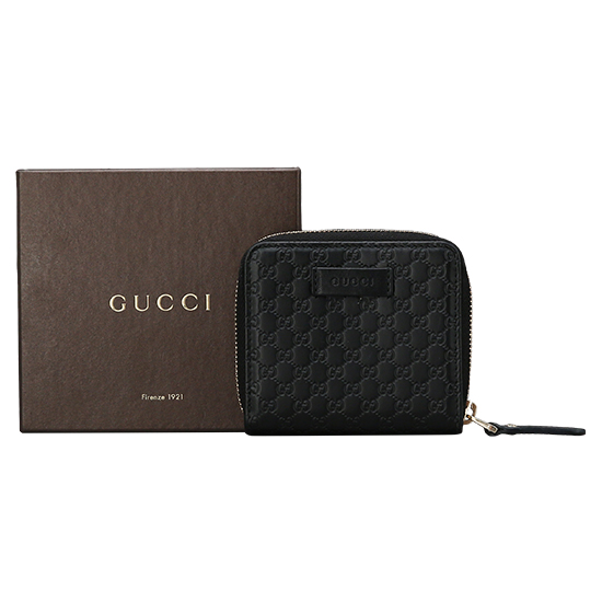 GUCCI(USED) 구찌 마이크로 씨마 블랙 반지갑