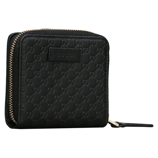 GUCCI(USED) 구찌 마이크로 씨마 블랙 반지갑