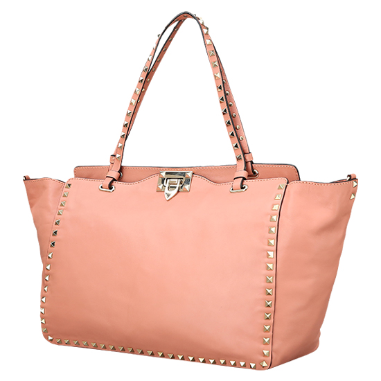 VALENTINO(USED)락스터드 핑크베이지 숄더백