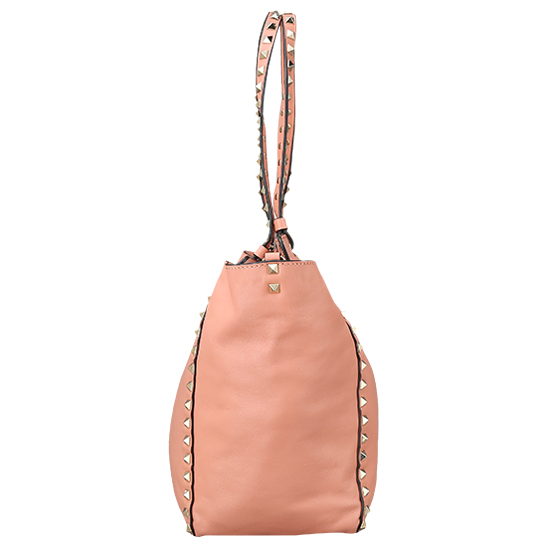 VALENTINO(USED)락스터드 핑크베이지 숄더백