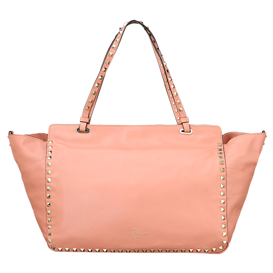 VALENTINO(USED)락스터드 핑크베이지 숄더백