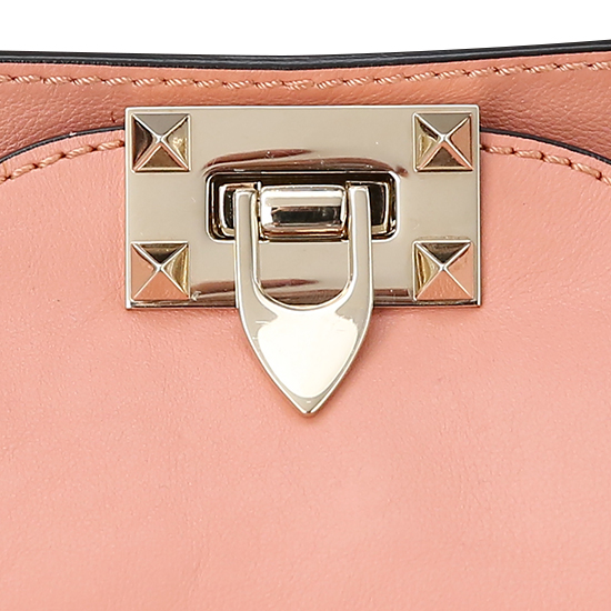 VALENTINO(USED)락스터드 핑크베이지 숄더백