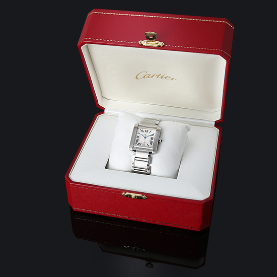CARTIER(USED) 탱크 프랑세스 스틸 L