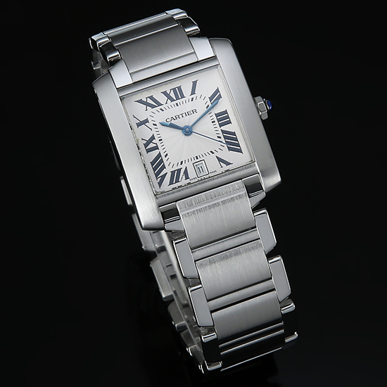 CARTIER(USED) 탱크 프랑세스 스틸 L