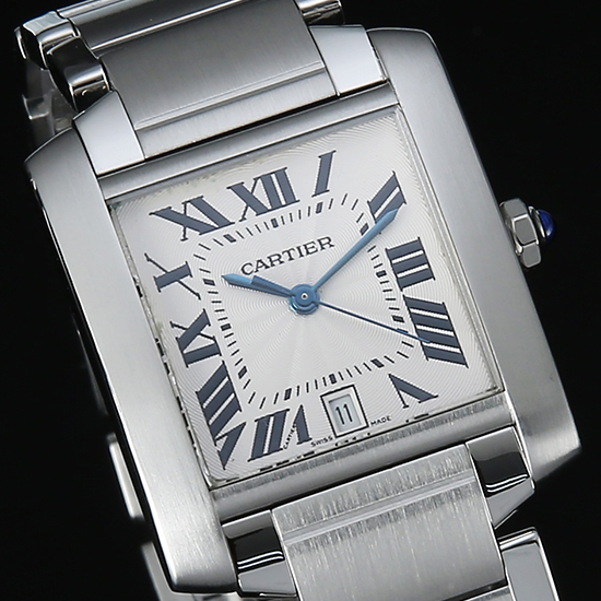 CARTIER(USED) 탱크 프랑세스 스틸 L