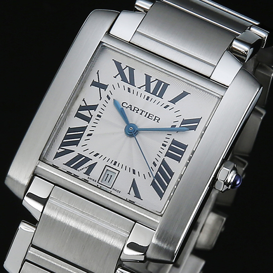 CARTIER(USED) 탱크 프랑세스 스틸 L