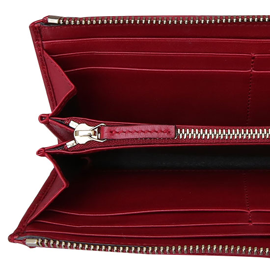 GUCCI(USED) 구찌 GG로고 씨마 레드 지퍼 장지갑