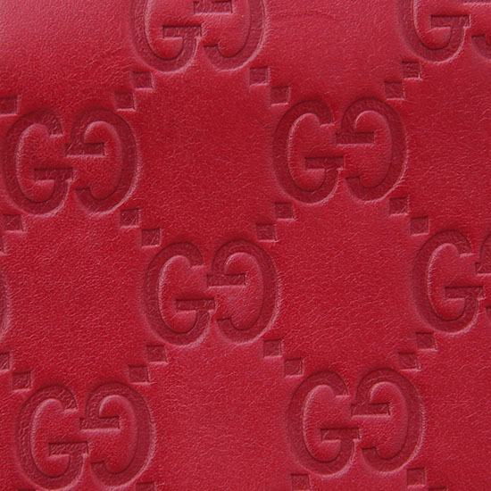 GUCCI(USED) 구찌 GG로고 씨마 레드 지퍼 장지갑