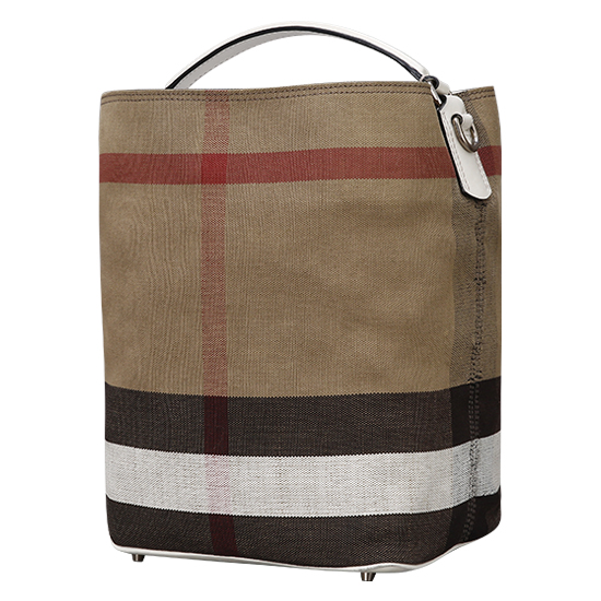 BURBERRY(USED)애쉬비 캔버스 체크 호보백