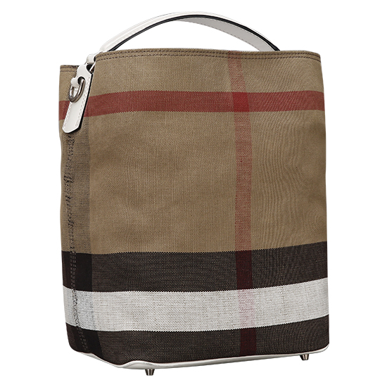 BURBERRY(USED)애쉬비 캔버스 체크 호보백
