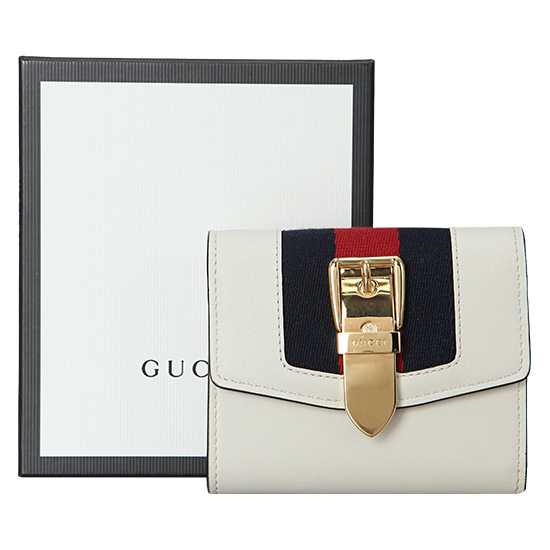 GUCCI(USED) 구찌 실비 아이보리 반지갑