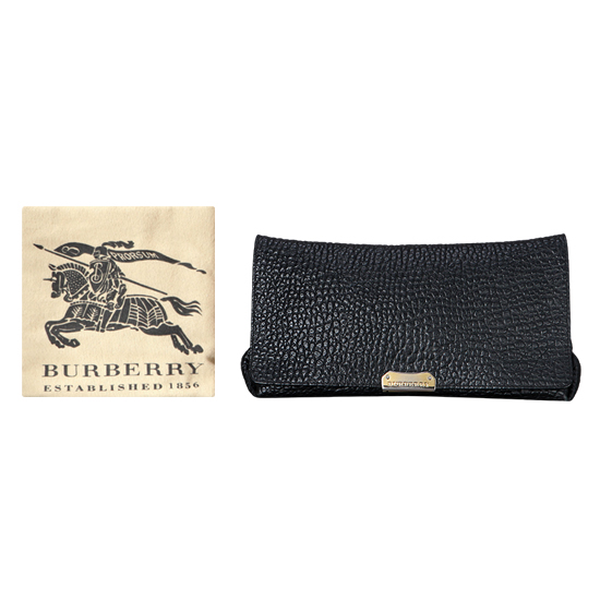BURBERRY(USED)블랙 레더 체인 숄더백