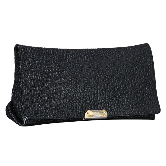 BURBERRY(USED)블랙 레더 체인 숄더백