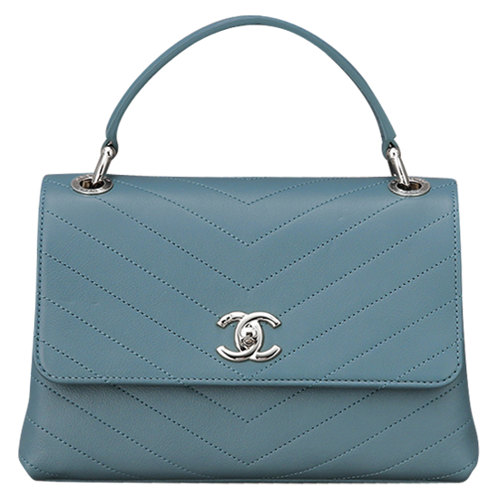 CHANEL(USED) 샤넬 탑 핸들 장식 플랩백