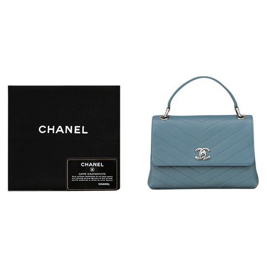 CHANEL(USED) 샤넬 탑 핸들 장식 플랩백