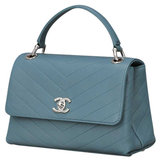 CHANEL(USED) 샤넬 탑 핸들 장식 플랩백