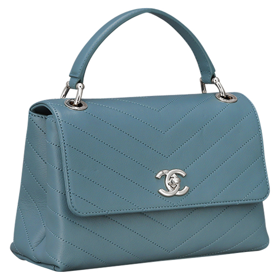 CHANEL(USED) 샤넬 탑 핸들 장식 플랩백