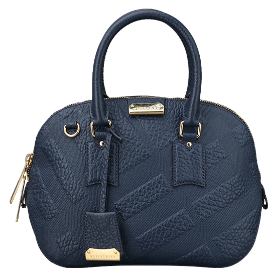 BURBERRY(USED)블루 레더 오차드백