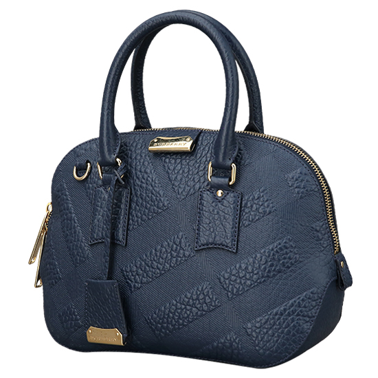 BURBERRY(USED)블루 레더 오차드백