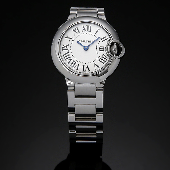 CARTIER(USED)발롱블루 스틸 28