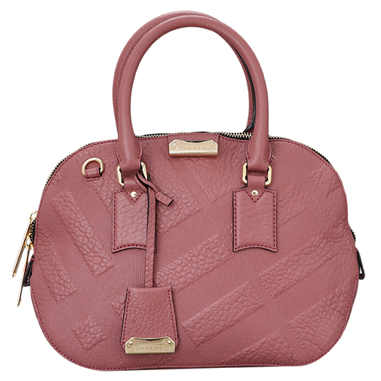 BURBERRY(USED)핑크 레더 오차드백