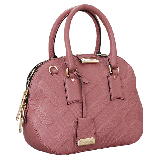 BURBERRY(USED)핑크 레더 오차드백