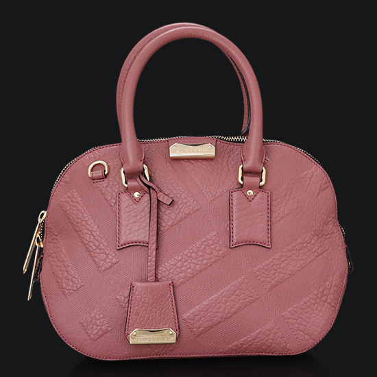 BURBERRY(USED)핑크 레더 오차드백