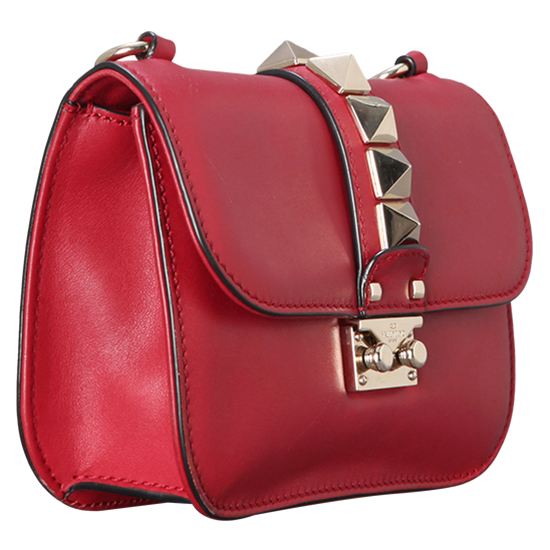 VALENTINO(USED)락스터드 레드 스몰 숄더백
