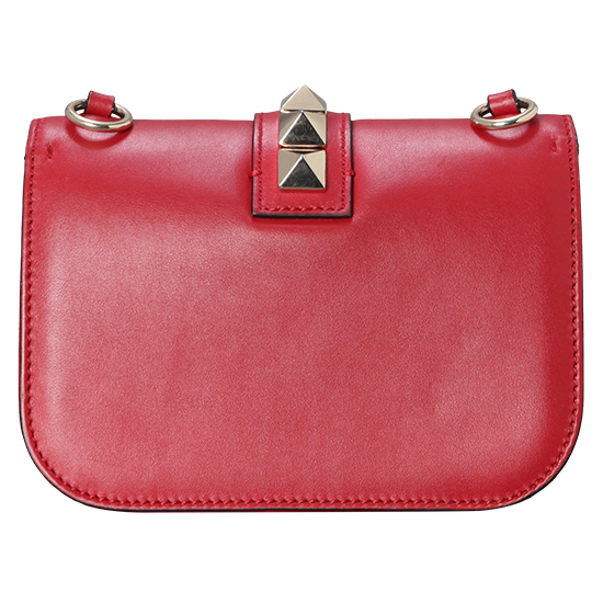 VALENTINO(USED)락스터드 레드 스몰 숄더백