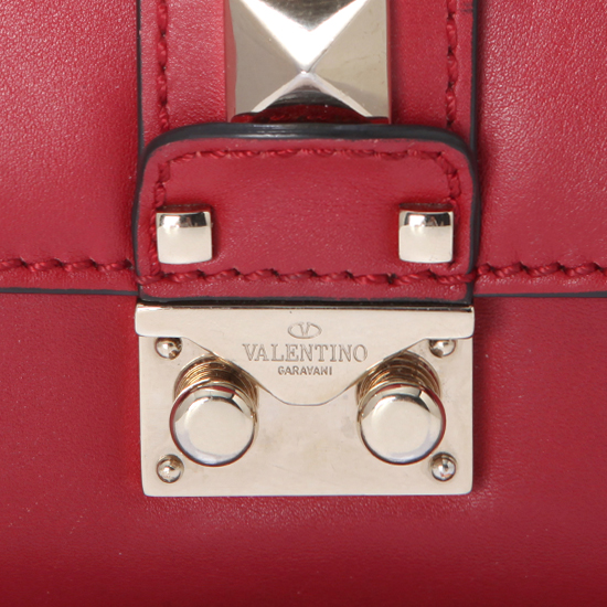 VALENTINO(USED)락스터드 레드 스몰 숄더백