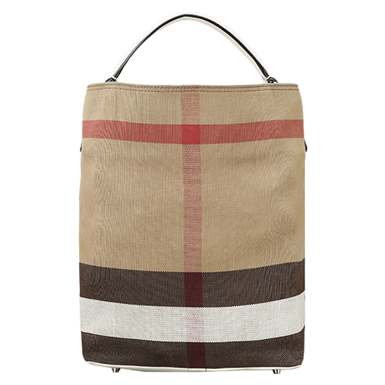 BURBERRY(USED)애쉬비 캔버스 체크 호보백
