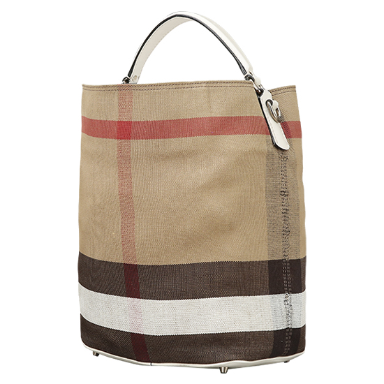 BURBERRY(USED)애쉬비 캔버스 체크 호보백