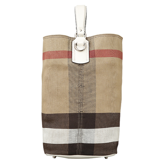 BURBERRY(USED)애쉬비 캔버스 체크 호보백