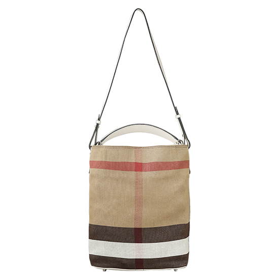 BURBERRY(USED)애쉬비 캔버스 체크 호보백
