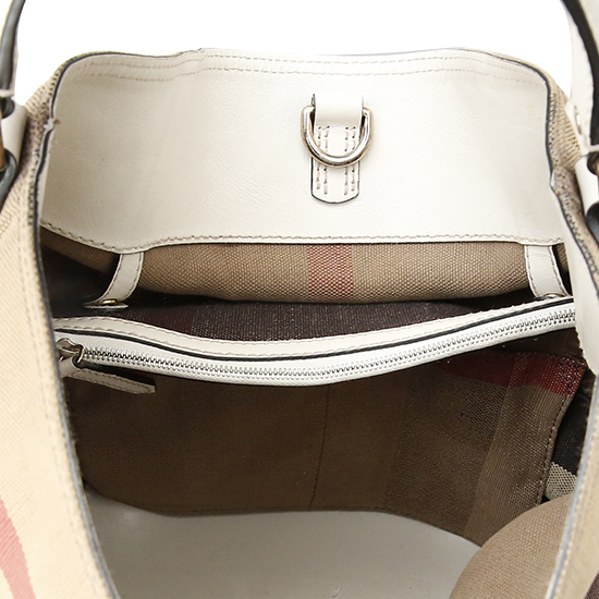 BURBERRY(USED)애쉬비 캔버스 체크 호보백